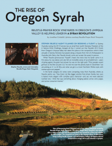The Rise of Oregon Syrah